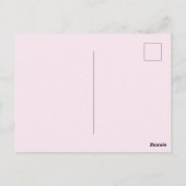 Rose des Muttertags Postkarte (Rückseite)