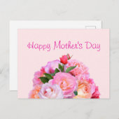 Rose des Muttertags Postkarte (Vorne/Hinten)