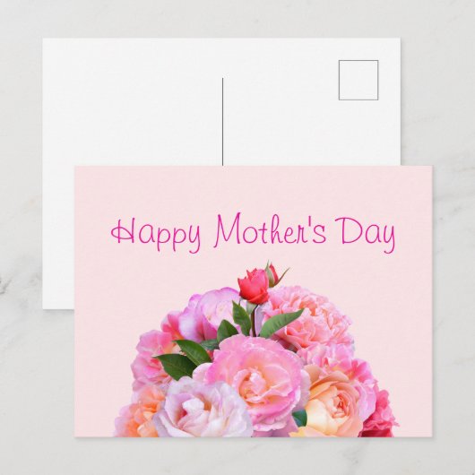 Rose des Muttertags Postkarte (Vorne/Hinten)