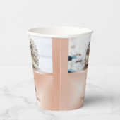 Rose des niedlichen Igels Gold | Benutzerdefiniert Pappbecher (Rechts)