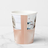 Rose des niedlichen Igels Gold | Benutzerdefiniert Pappbecher (Rechts)