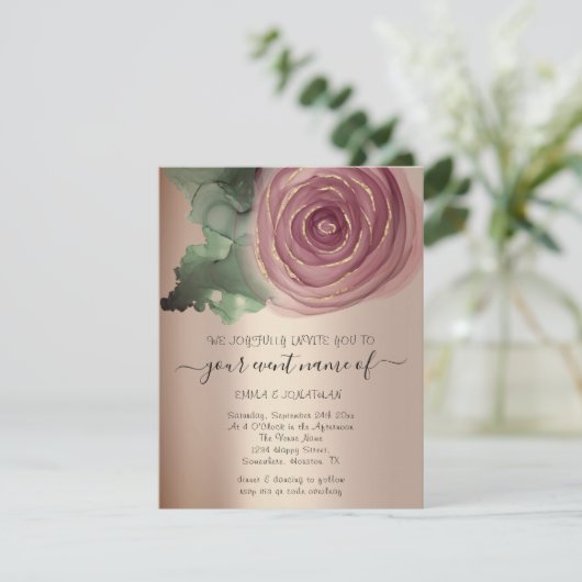 Rose des QR-Codes für Flora und Fauna (Stehend Vorderseite)