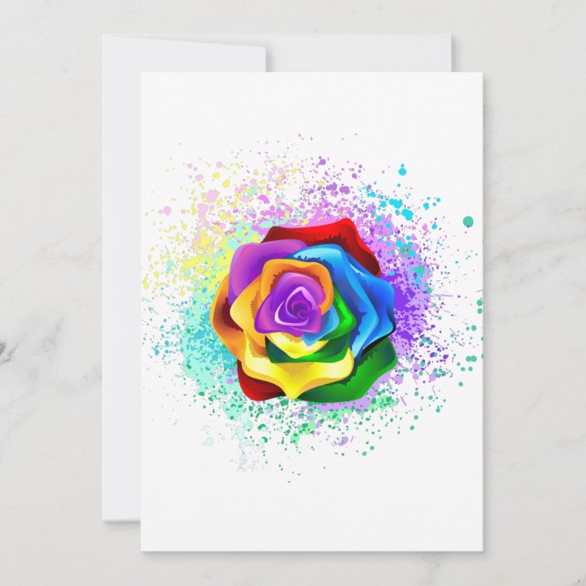 Rose des Regenbogens (Vorderseite)