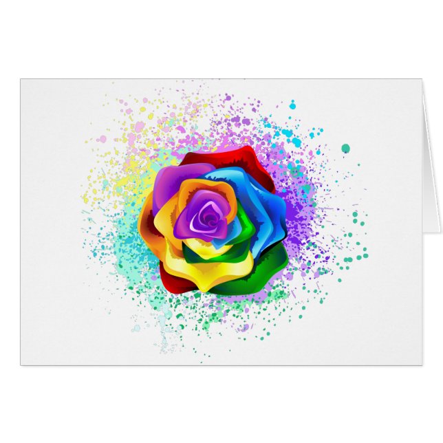 Rose des Regenbogens (Vorderseite (Horizontal))