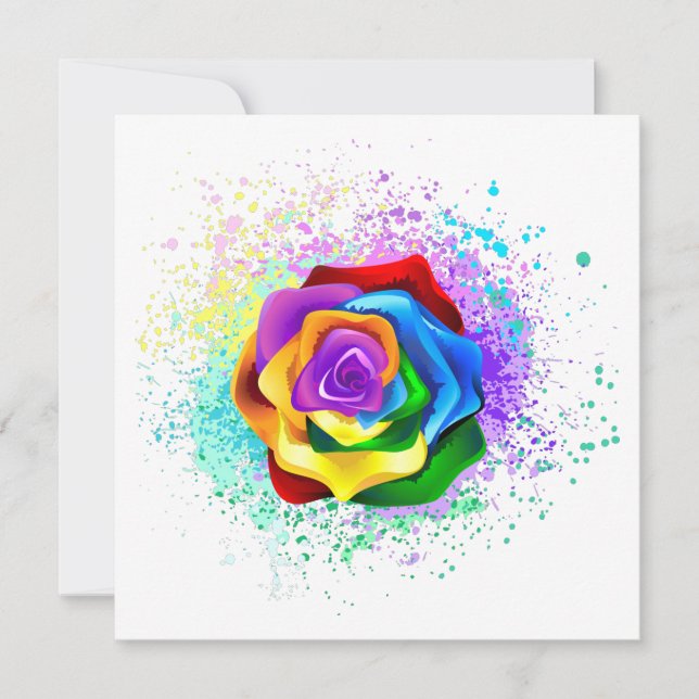 Rose des Regenbogens (Vorderseite)