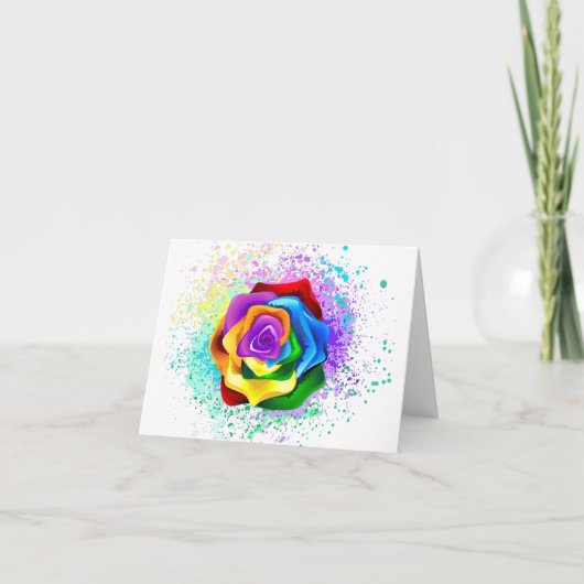 Rose des Regenbogens (Vorderseite)