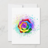 Rose des Regenbogens Ankündigung (Vorderseite)