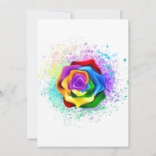 Rose des Regenbogens Ankündigung