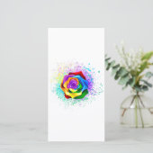 Rose des Regenbogens Ankündigung (Stehend Vorderseite)