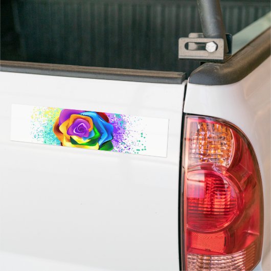 Rose des Regenbogens Autoaufkleber (Auf Lkw)