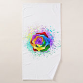 Rose des Regenbogens Badehandtuch (Badehandtuch)