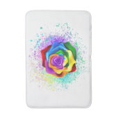 Rose des Regenbogens Badematte (Vorderseite Vertikal)