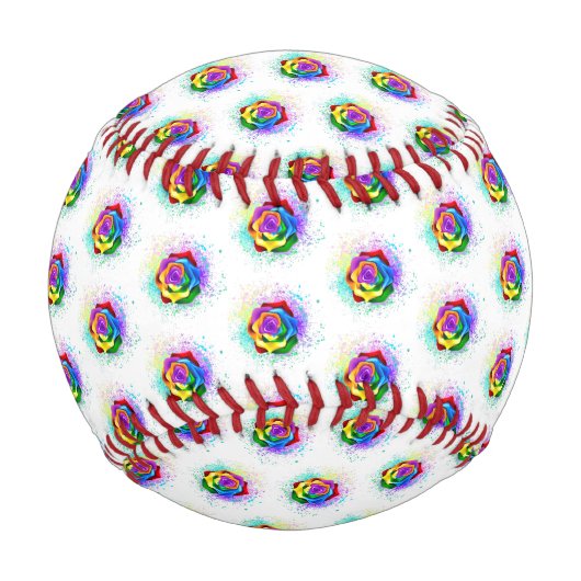 Rose des Regenbogens Baseball (Vorderseite)