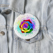 Rose des Regenbogens Button (Beispiel)