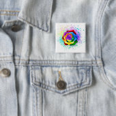 Rose des Regenbogens Button (Beispiel)