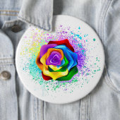 Rose des Regenbogens Button (Beispiel)