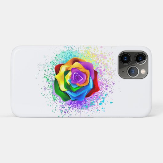 Rose des Regenbogens Case-Mate iPhone Hülle (Rückseite (Horizontal))
