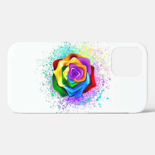 Rose des Regenbogens Case-Mate iPhone Hülle (Rückseite (Horizontal))