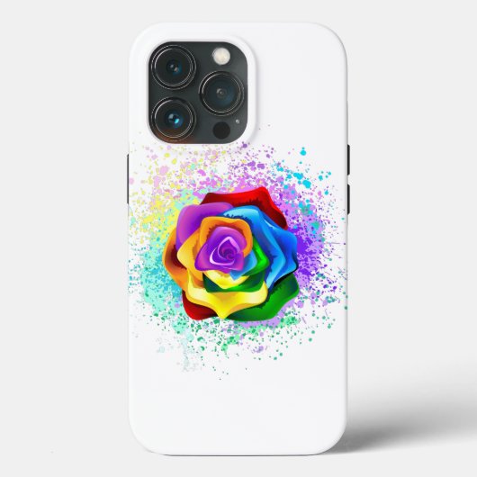 Rose des Regenbogens Case-Mate iPhone Hülle (Rückseite)