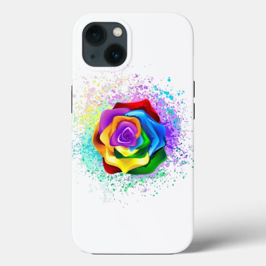 Rose des Regenbogens Case-Mate iPhone Hülle (Rückseite)