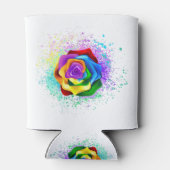 Rose des Regenbogens Dosenkühler (Rückseite)