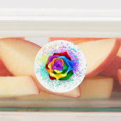 Rose des Regenbogens Etiketten (Befestigt)