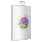 Rose des Regenbogens Flachmann (Rechts)