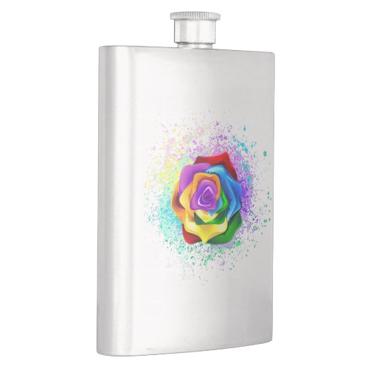 Rose des Regenbogens Flachmann (Rechts)