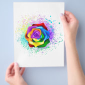 Rose des Regenbogens Flyer (Hand)