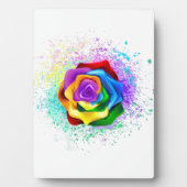 Rose des Regenbogens Fotoplatte (Vorderseite)