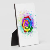 Rose des Regenbogens Fotoplatte (Seite)