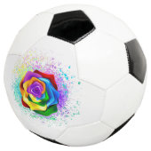 Rose des Regenbogens Fußball (Dreiviertel)
