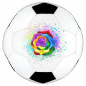 Rose des Regenbogens Fußball (Vorderseite)