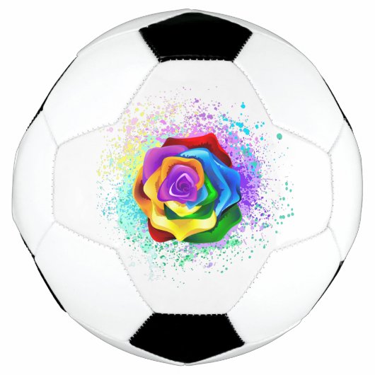 Rose des Regenbogens Fußball (Vorderseite)