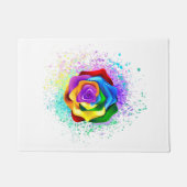 Rose des Regenbogens Fußmatte (Vorderseite)