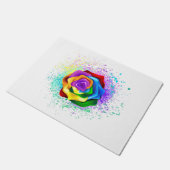 Rose des Regenbogens Fußmatte (Schrägansicht)