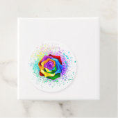 Rose des Regenbogens Geschenkanhänger (Beispiel)
