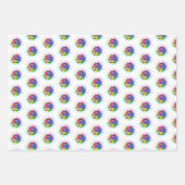 Rose des Regenbogens Geschenkpapier Set (Vorderseite 3)