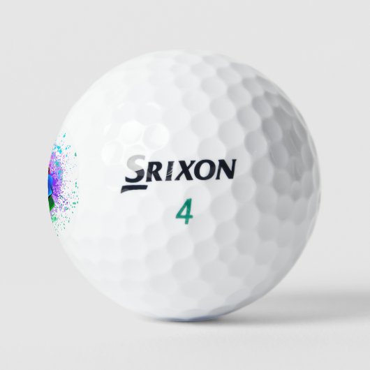 Rose des Regenbogens Golfball (Logo)
