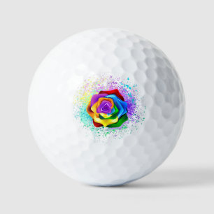 Rose des Regenbogens Golfball