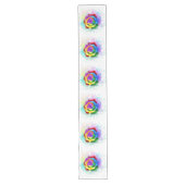 Rose des Regenbogens Großer Tischläufer (Vorderseite)