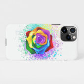 Rose des Regenbogens iPhone Hülle (Rückseite (Horizontal))