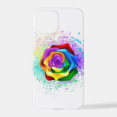 Rose des Regenbogens iPhone Hülle (Rückseite)