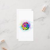 Rose des Regenbogens Karte (Vorderseite/Rückseite Beispiel)