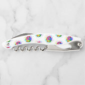 Rose des Regenbogens Kellnermesser (Rückseite)