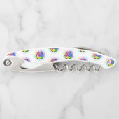 Rose des Regenbogens Kellnermesser (Vorderseite)