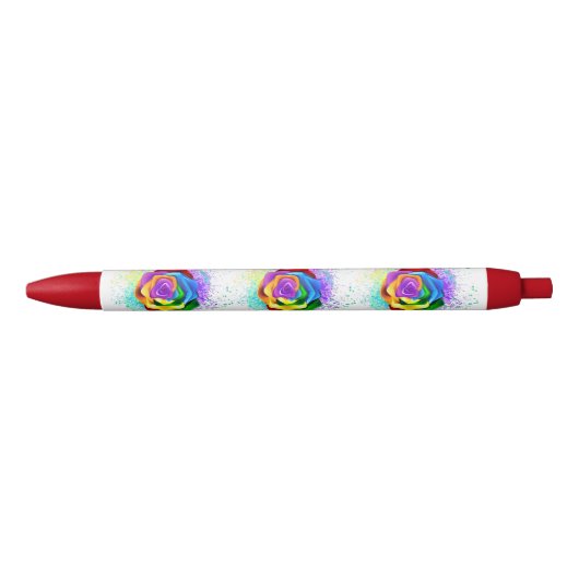 Rose des Regenbogens Kugelschreiber (Vorderseite)