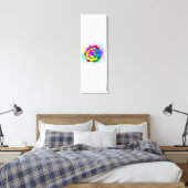 Rose des Regenbogens Leinwanddruck (Insitu (Schlafzimmer))