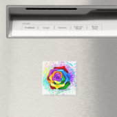 Rose des Regenbogens Magnet (In Situ (Geschirrspüler))