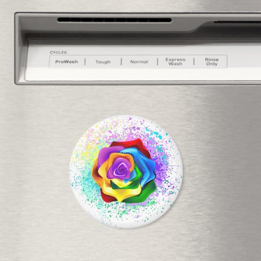 Rose des Regenbogens Magnet (In Situ (Geschirrspüler))